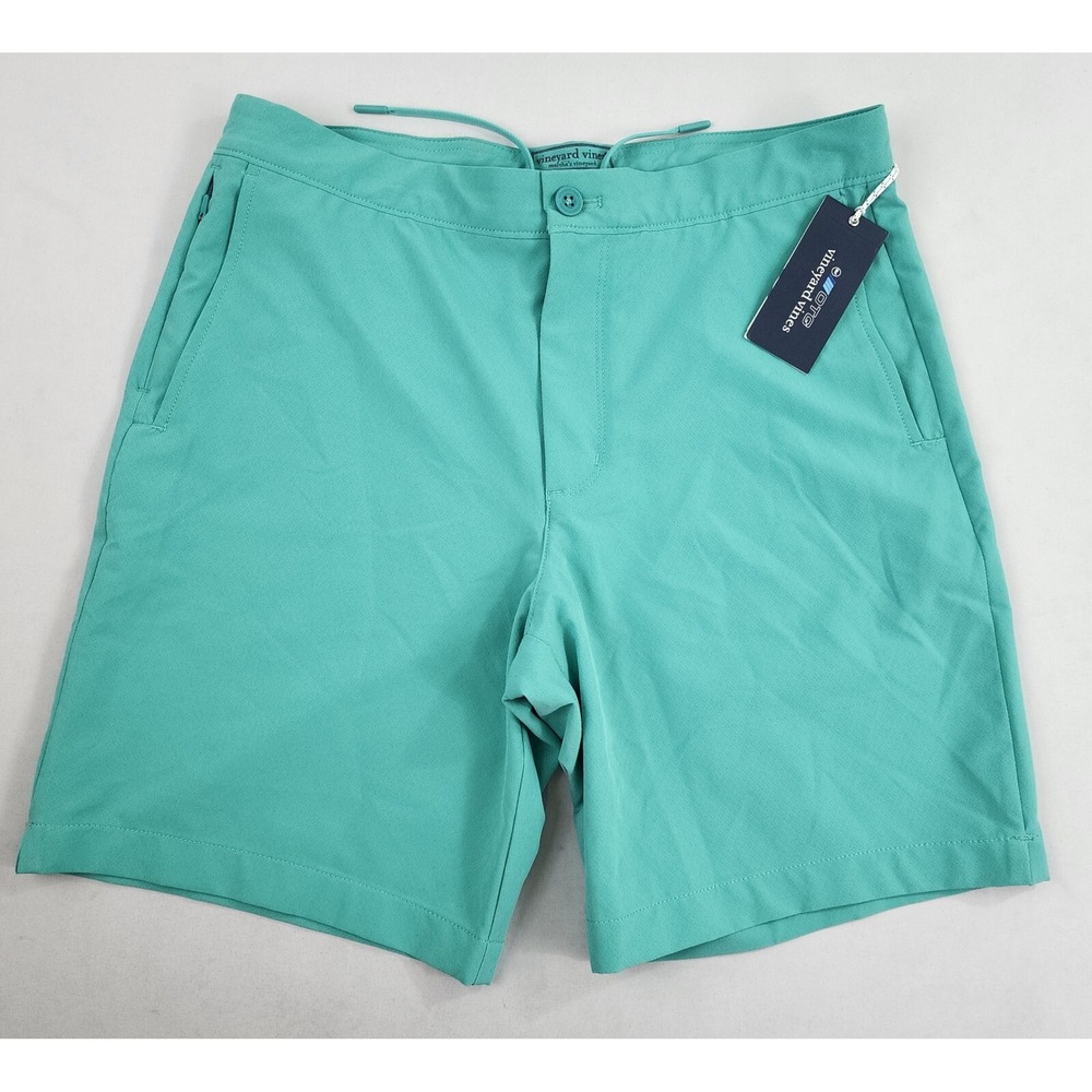 Vineyard Vines Performance Swim Trunks Shorts 32 Lagoon Blue Sandbar 1M001176